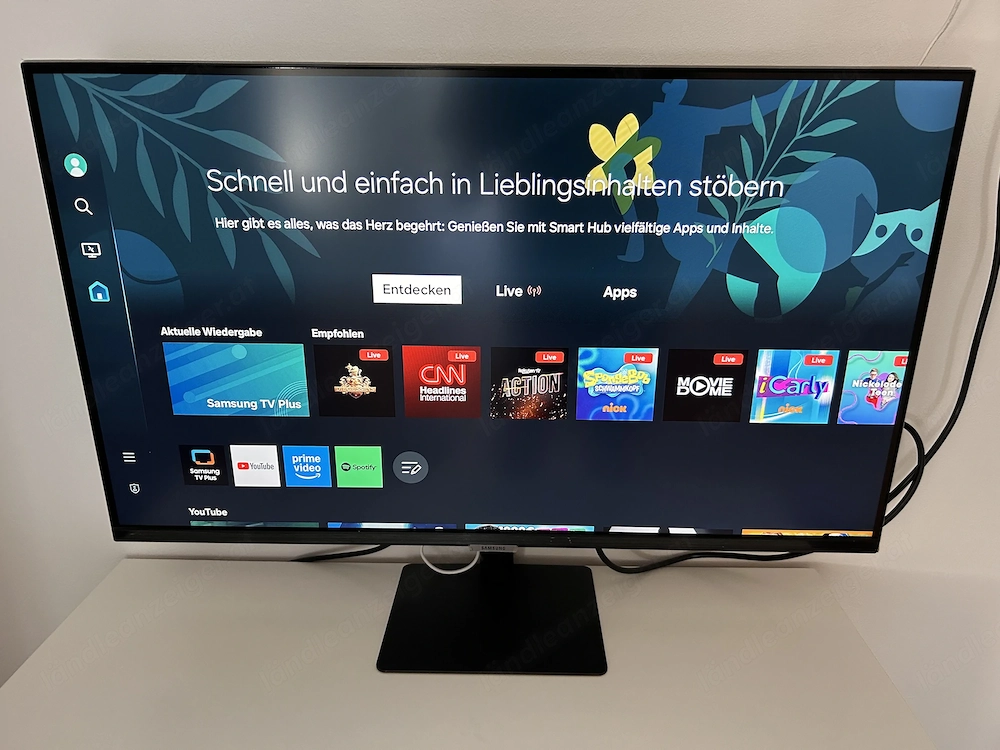 Samsung 32" Smart Monitor - Full HD (1080p, 60Hz) mit Fernbedienung