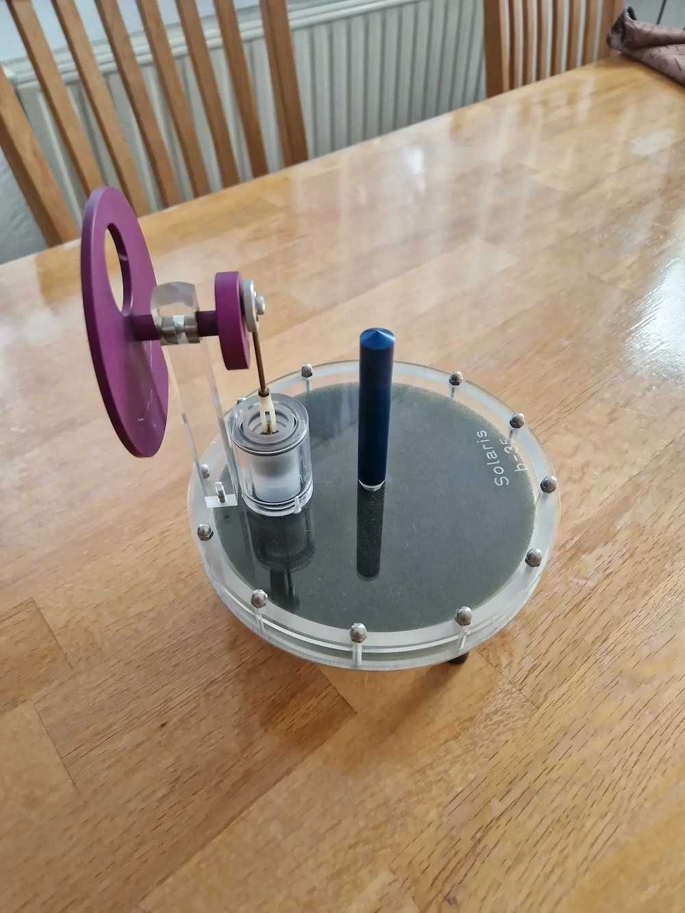 Original exergia SOLARIS Solar-Stirlingmotor   Fertigmodell (Rarität   Ausverkauft)