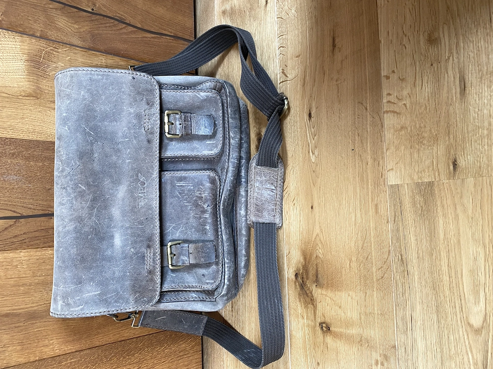 Leder Aktentasche,Schultasche 