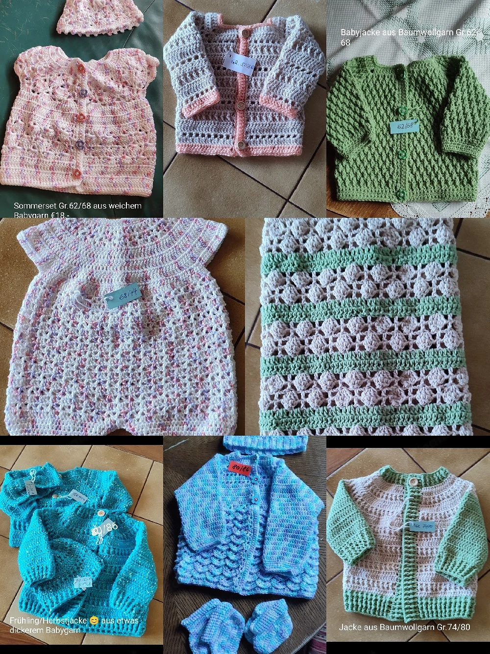 Babysachen Handarbeit 