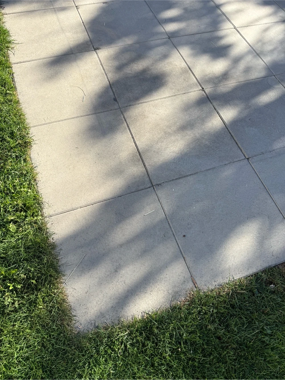 Betonplatten Terrasse gegen Kiste Bier abzugeben