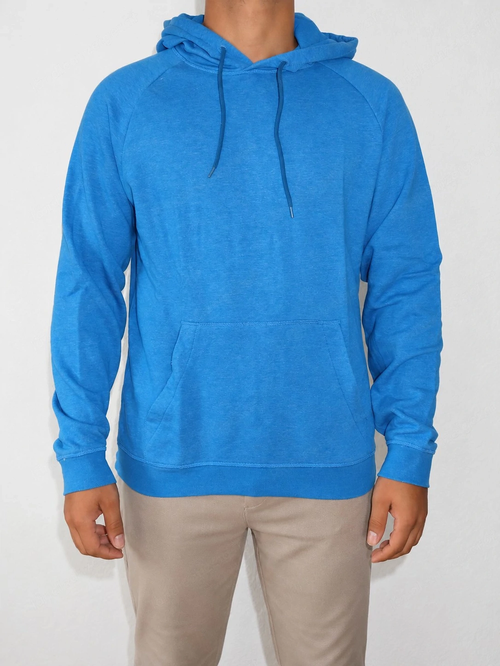 H&M Herren Hoodie Blau Regular Fit Größe M