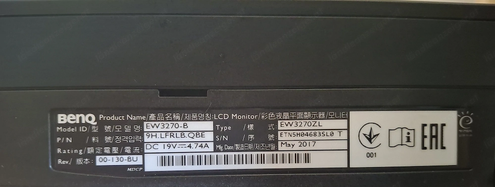 BenQ Monitor EW3270ZL
