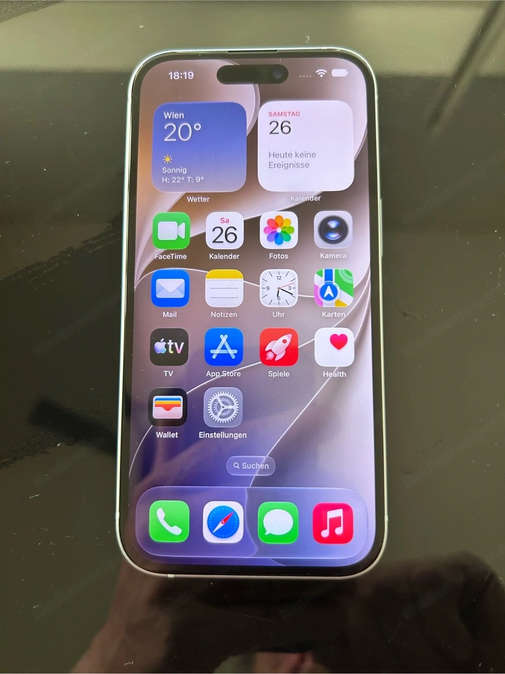 iPhone 15  100 % Akkuleistung