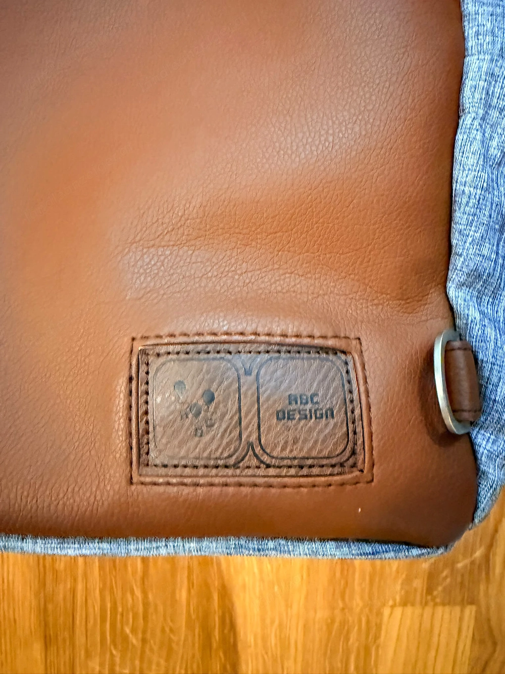 ABC Design Wickeltasche grau  cognac - stylisch & geräumig