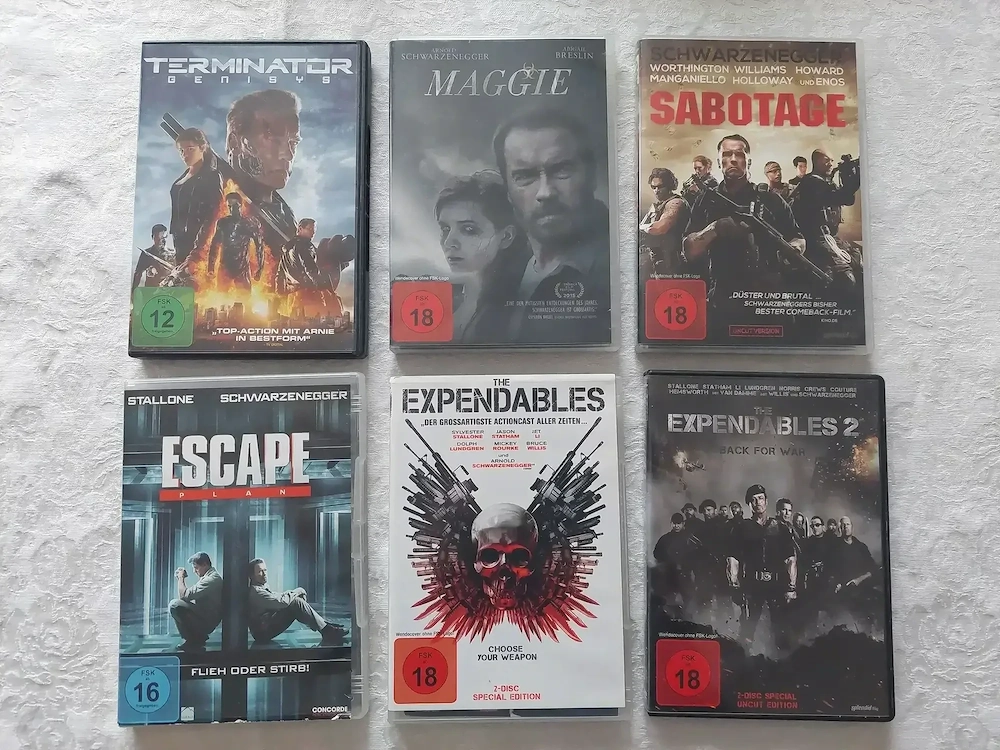 DVD Arnold Schwarzenegger Terminator und andere