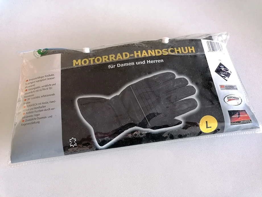 Motorrad-Handschuhe aus Leder für Damen und Herren