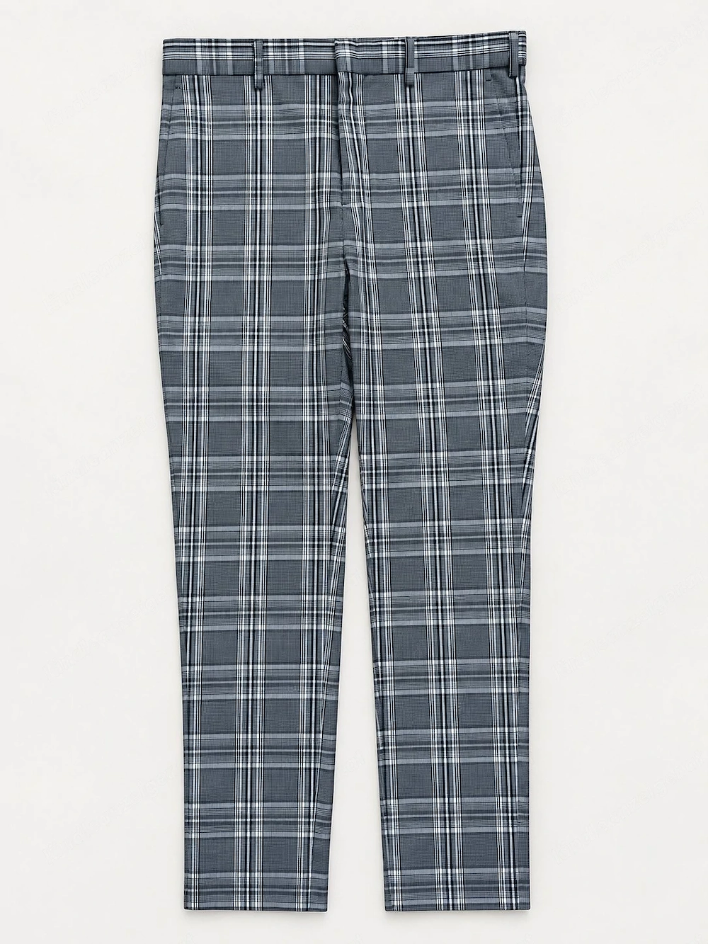H&M Herren Stoffhose Skinny Fit kariert Gr. 46