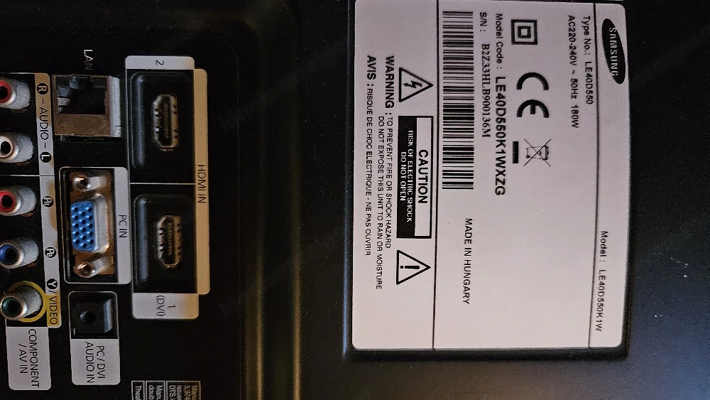 Led TV Samsung LE40D550K Fernsehgerät