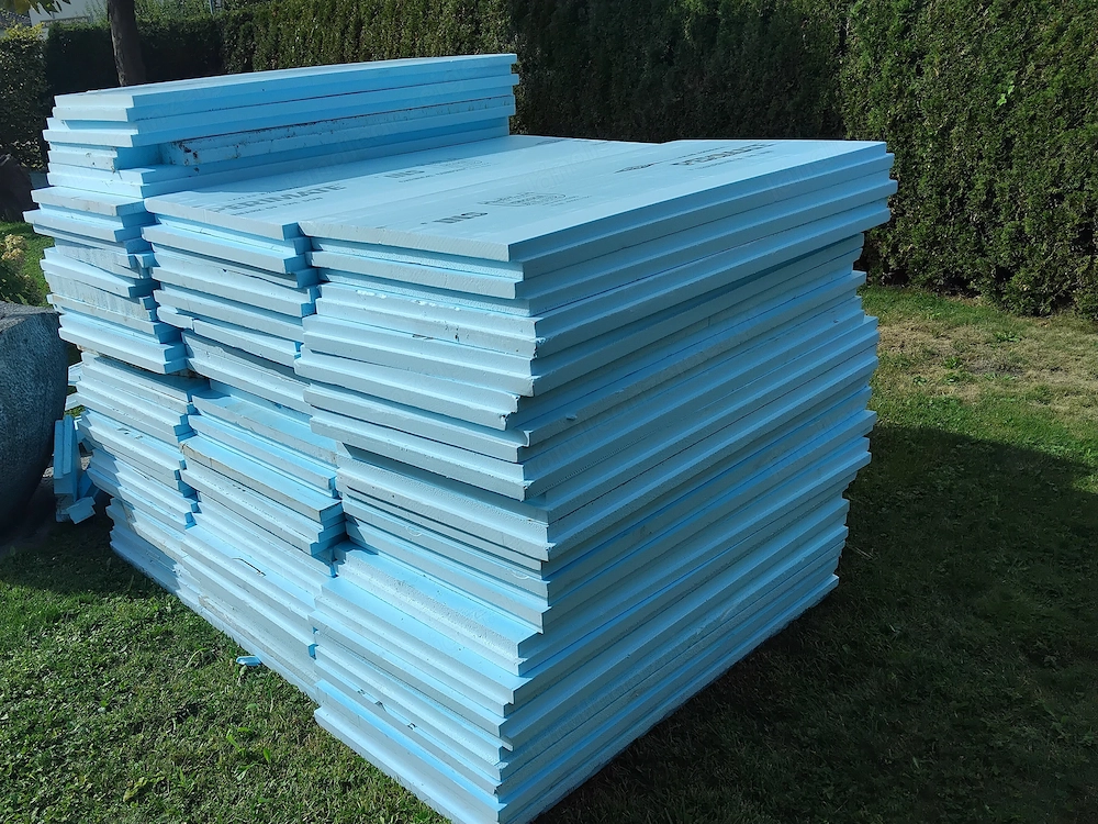Hausbau XPS Aussen Dämmplatten 6 cm