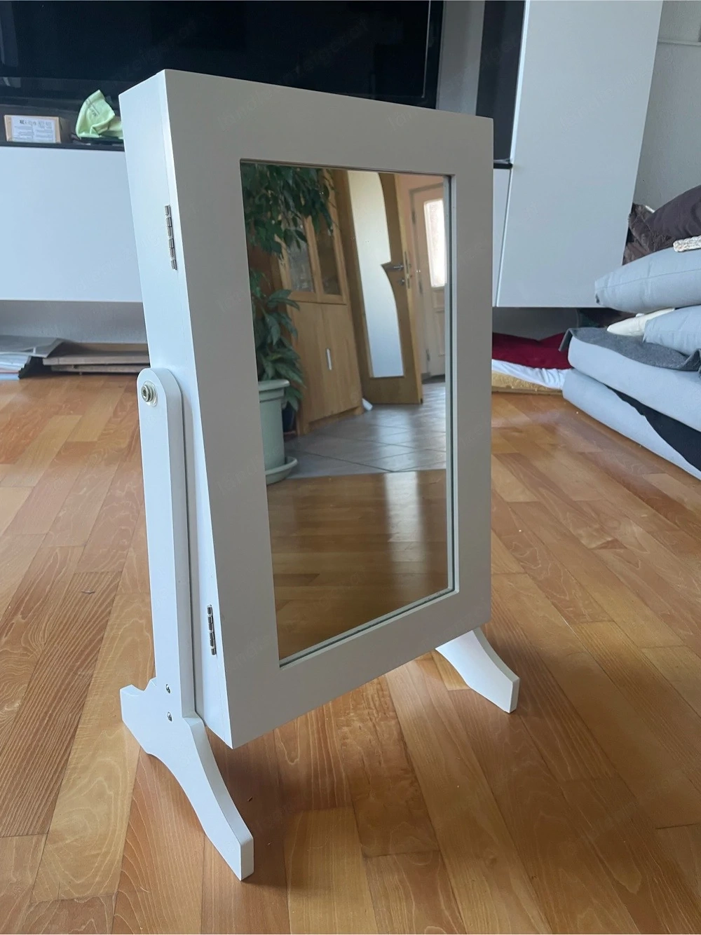 Schmuck- Kosmetikschrank mit Spiegel & viel Stauraum