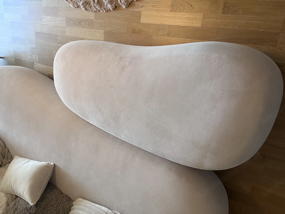 Teddy-Bouclé-XL-Hocker von Westwing