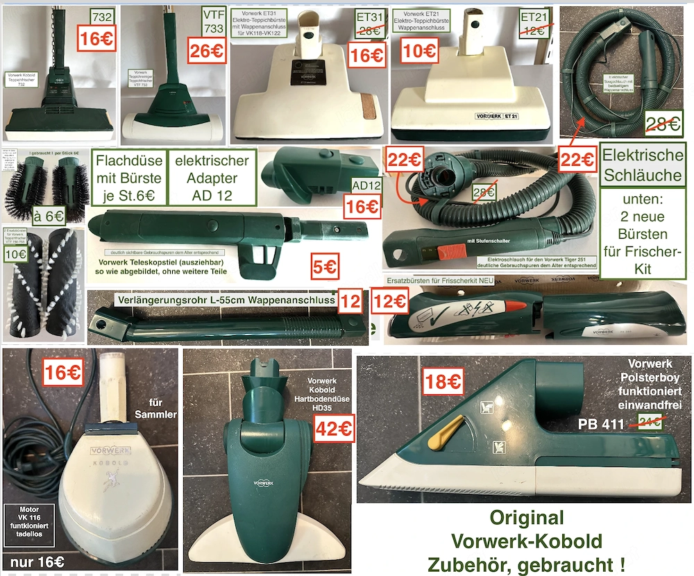 Vorwerk Kobold Zubehör Schlauch...ab 5 