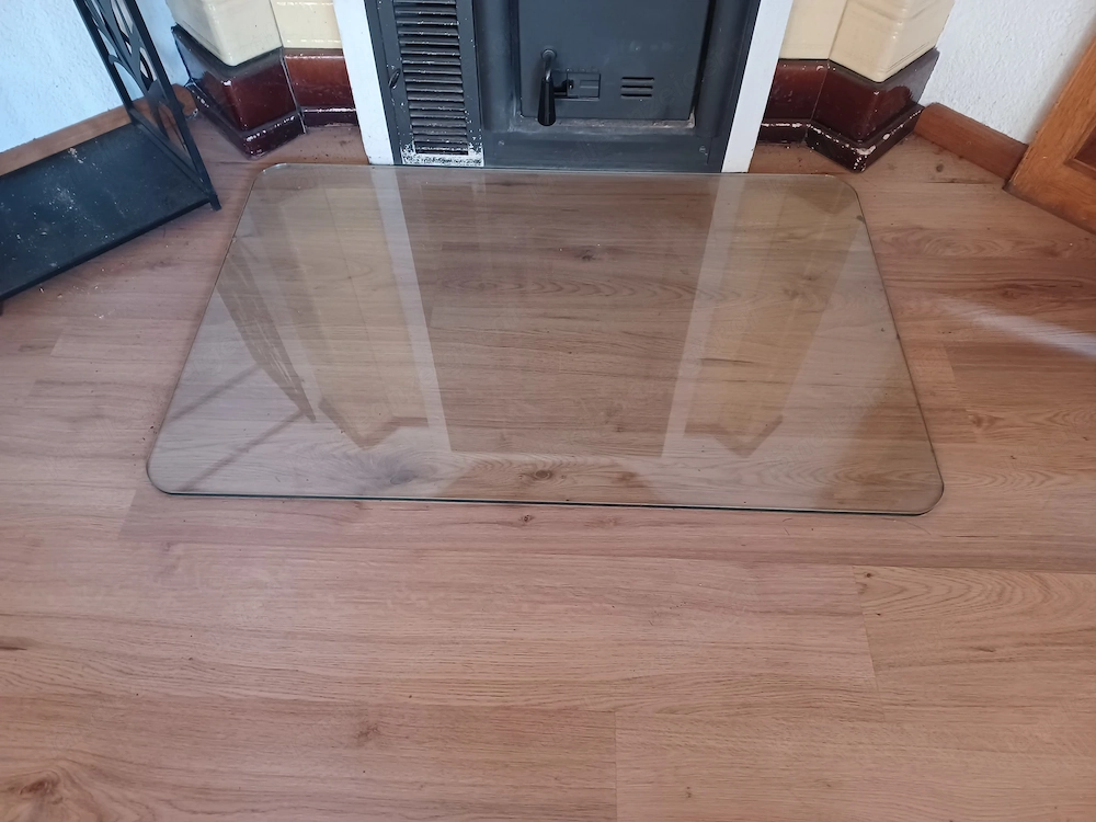 Glasplatte 110x70 cm, 1 cm stark