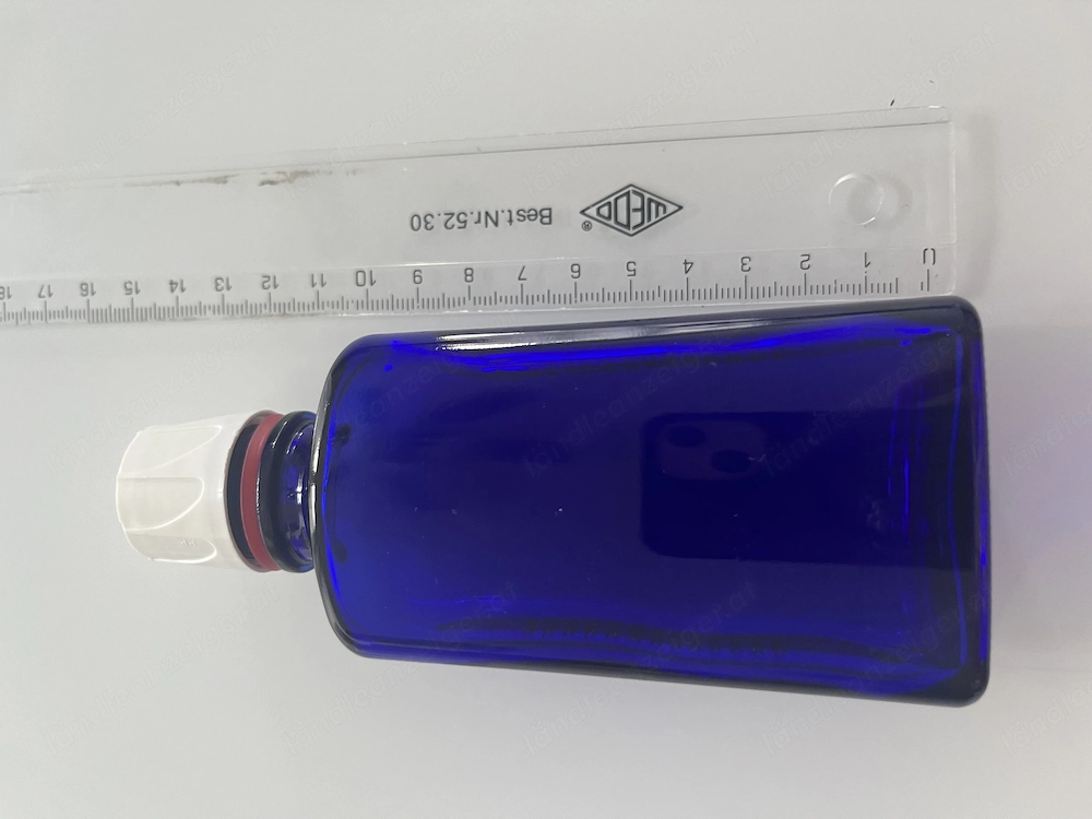 Vintage Apothekerflasche Blauglas  Deko   Vase Naturkosmetik 100 ml