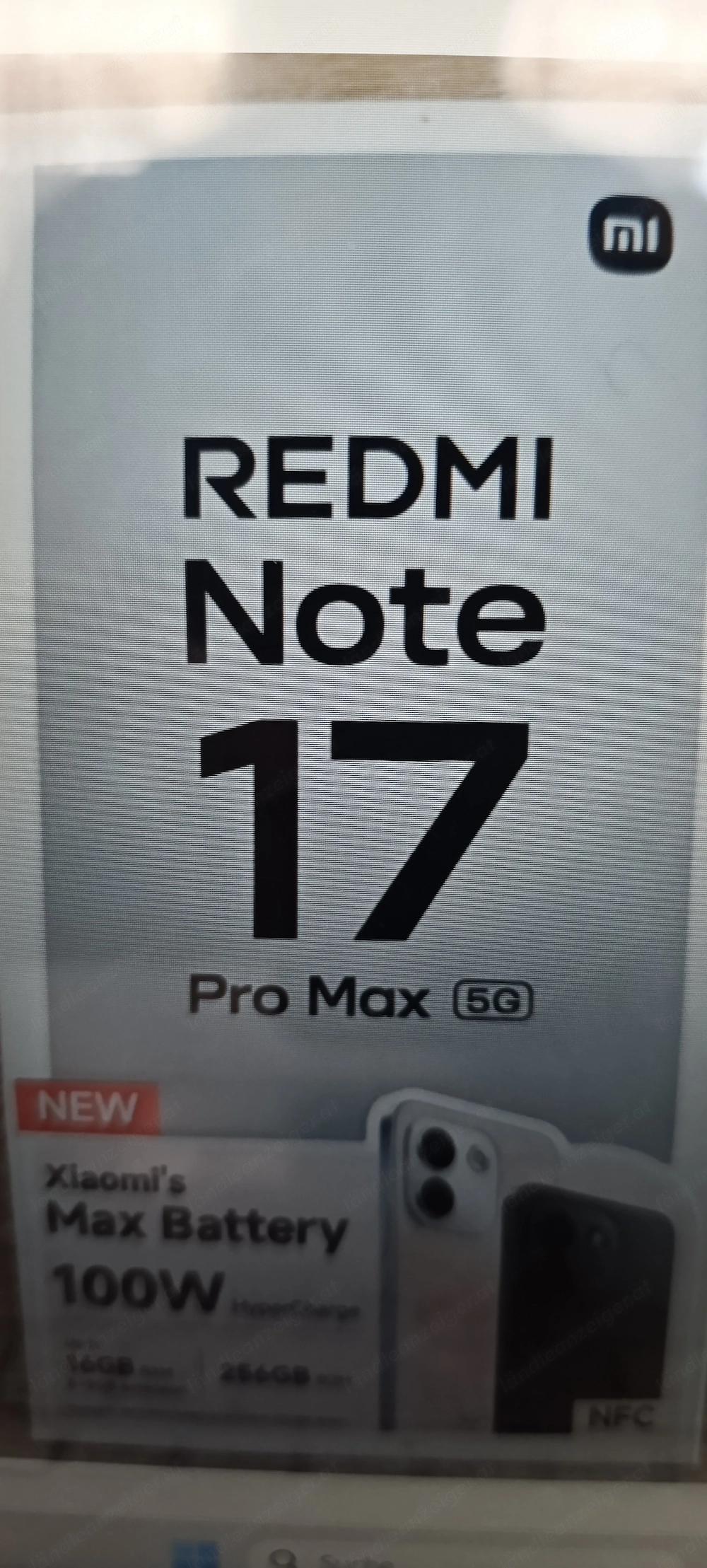 Xiaomi Redmi Note 17 Pro Max  8 GB RAM   256 GB   schwarz  NEU + OVP