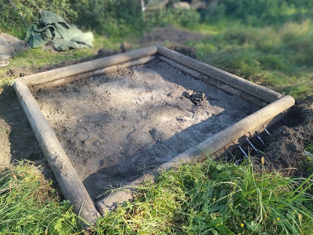 Sandkasten Umrandung