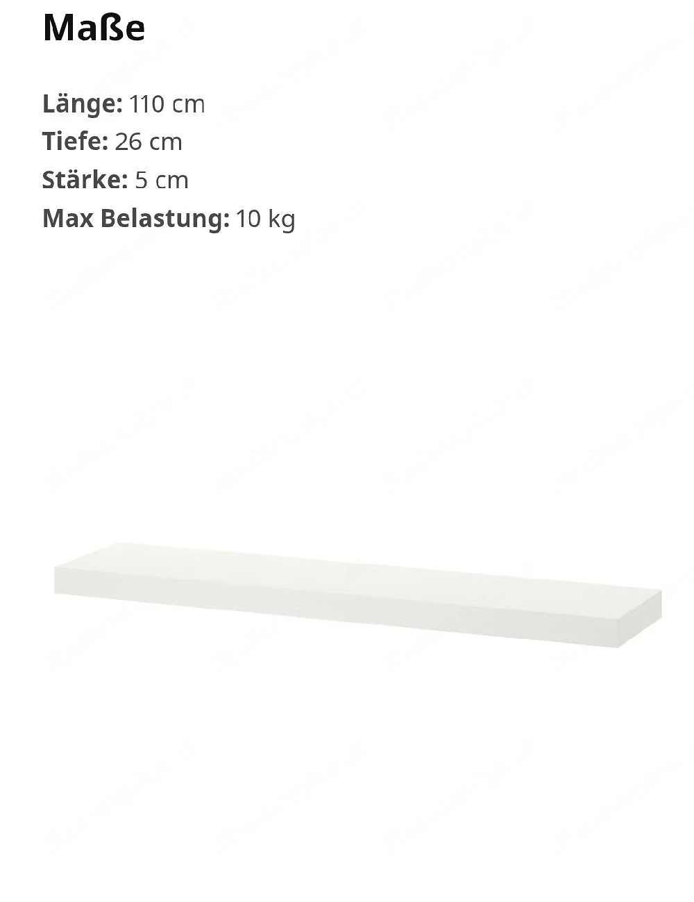 Ikea  LACK Wandregale weiß