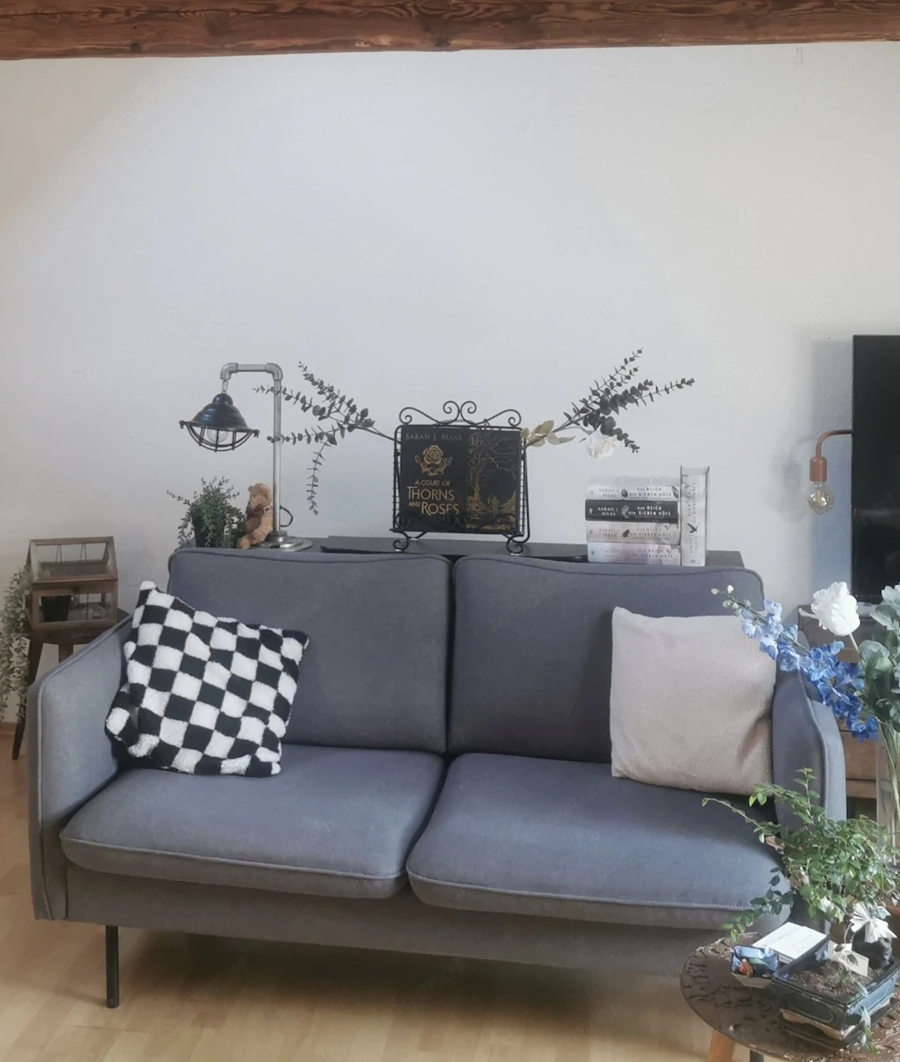Couch 2 sitzer grau
