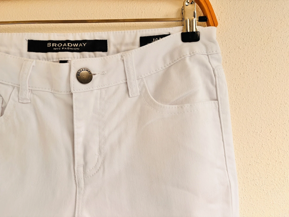 Weiße Damen Skinny Hose von Broadway