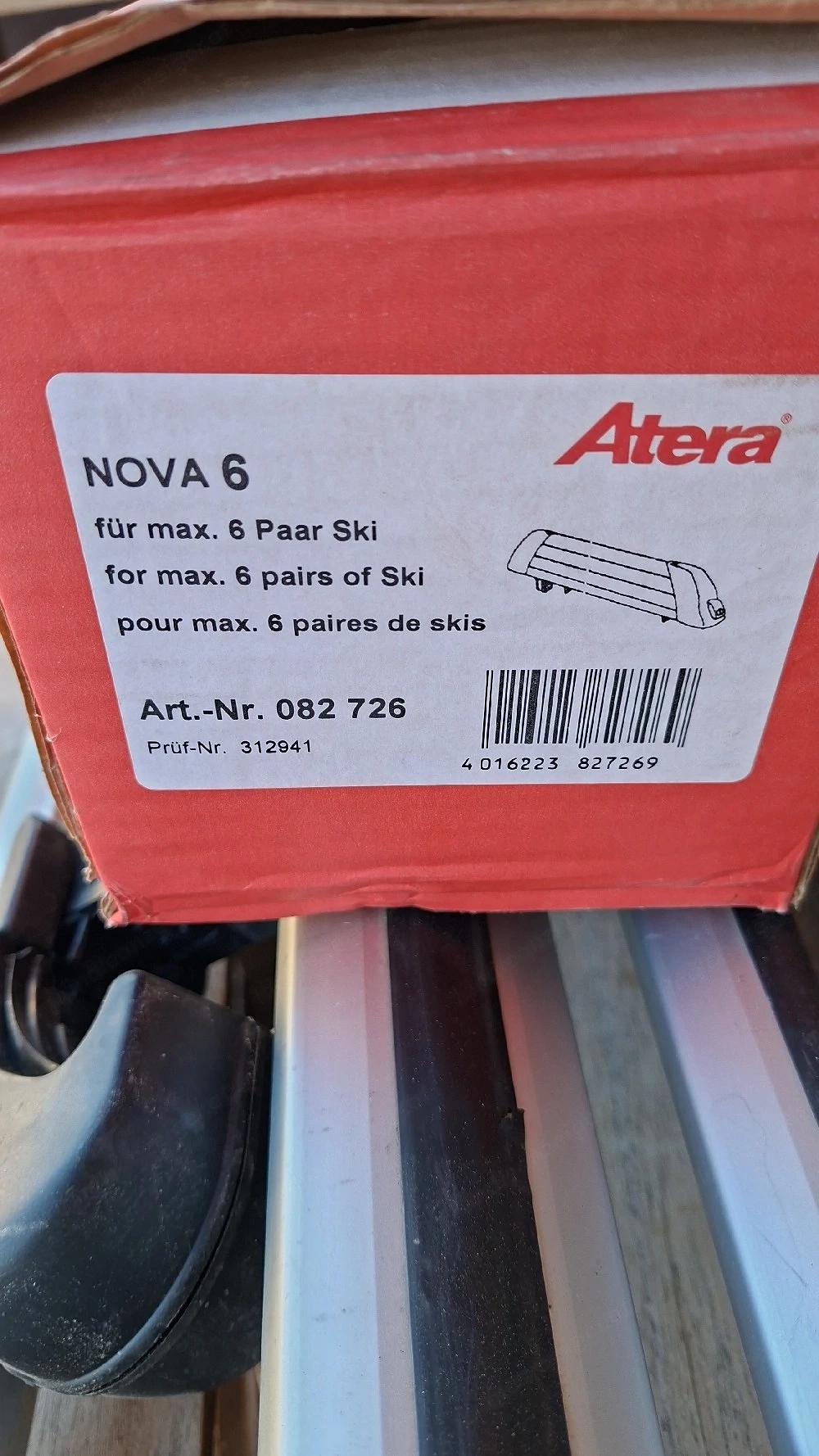 Skiträger für das Autodach 