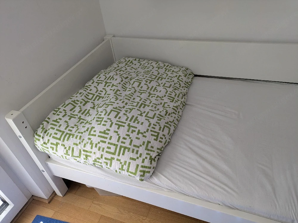 FLEXA Bett, weiß, Vollholz, 90x200