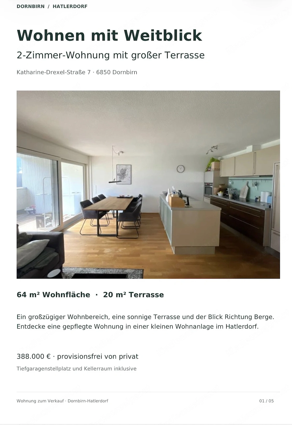 Wohnen mit Weitblick - 2-Zimmer-Wohnung mit großer Terrasse