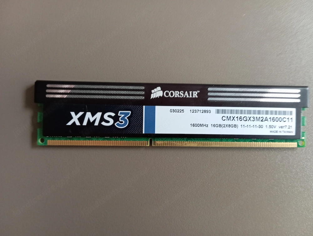 Corsair CMX16GX3M2A1600C11 | 16 GB (2x8GB) DDR3 RAM | 1600 MHz | 12800U | XMS3 