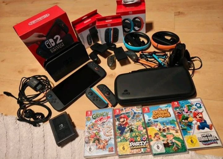 Nintendo switch 2 mit 4 spiele