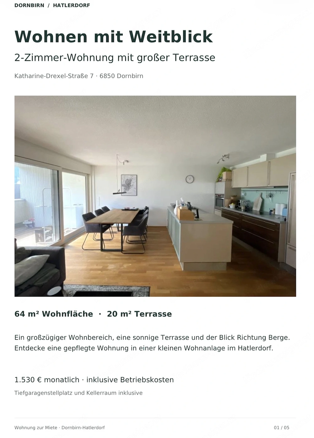 Wohnen mit Weitblick - 2-Zimmer-Wohnung mit großer Terrasse