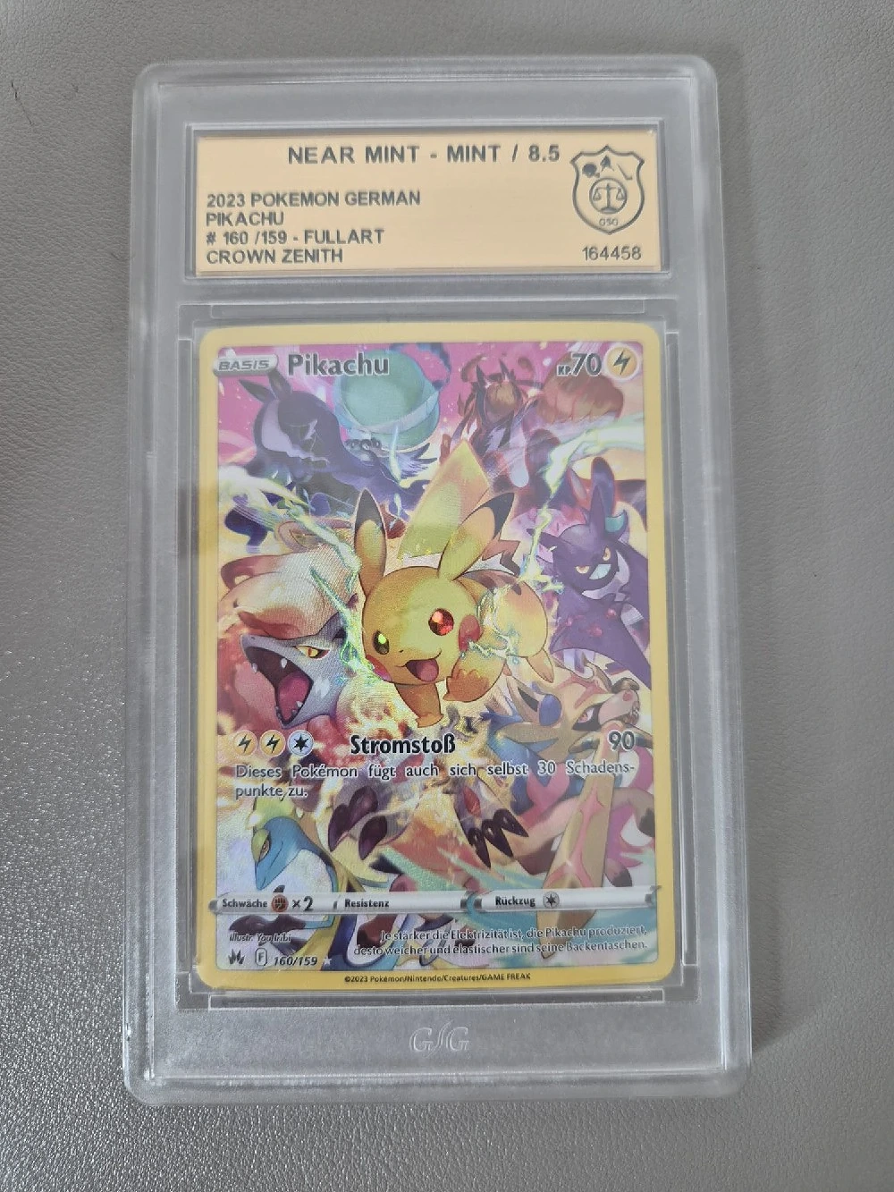 Pokémon Pikachu 160 159 CGC 8.5