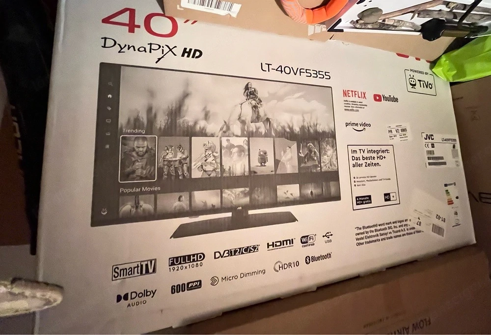  smart Tv Full HD 40 Zoll (DVB T2  C  S2)