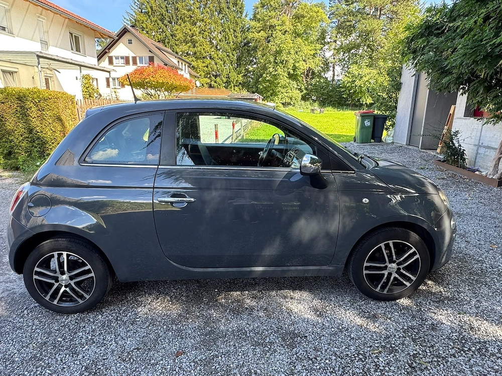 Fiat 500, vorgeführt, unfallfrei, 78000km, Benzin, 8-fach bereift,4 2014, Garagen Carportauto, 6100