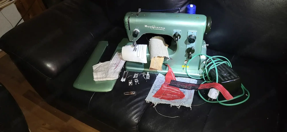 ledernähmaschine husqvarna automatic mit lebenslanger garantie auf mechanik , umtausch !!