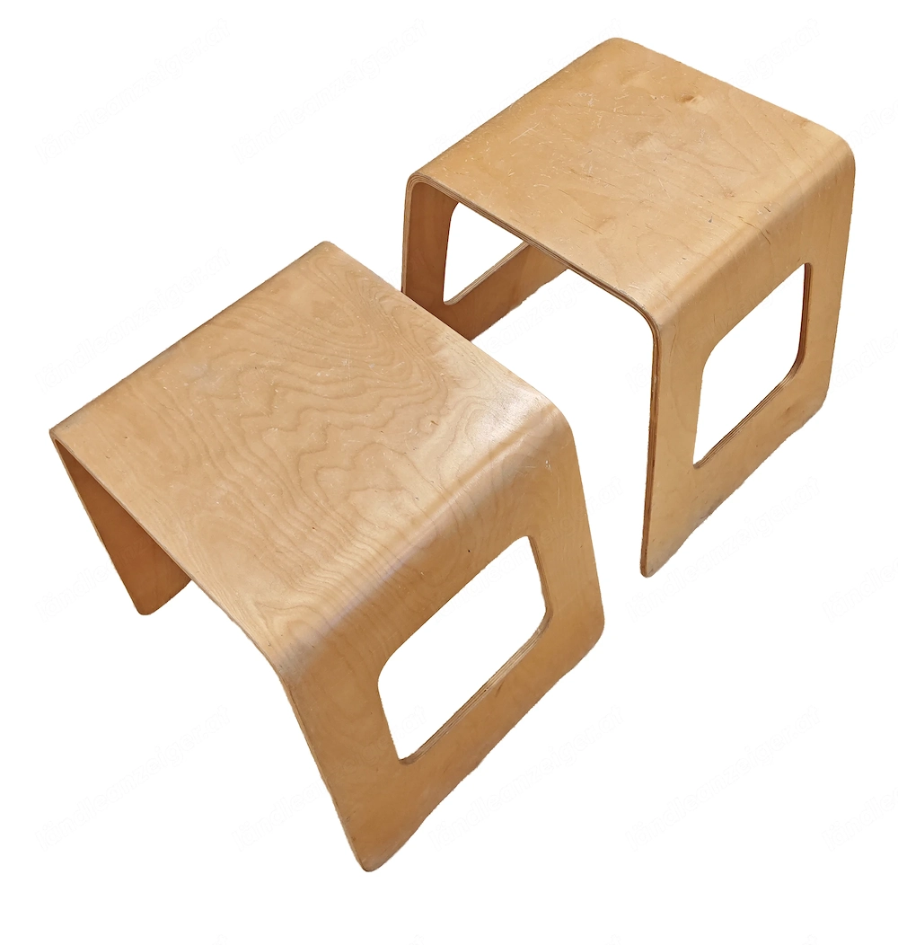 ZWEI Ikea Benjamin VINTAGE Hocker von Designerin Lisa Norinder