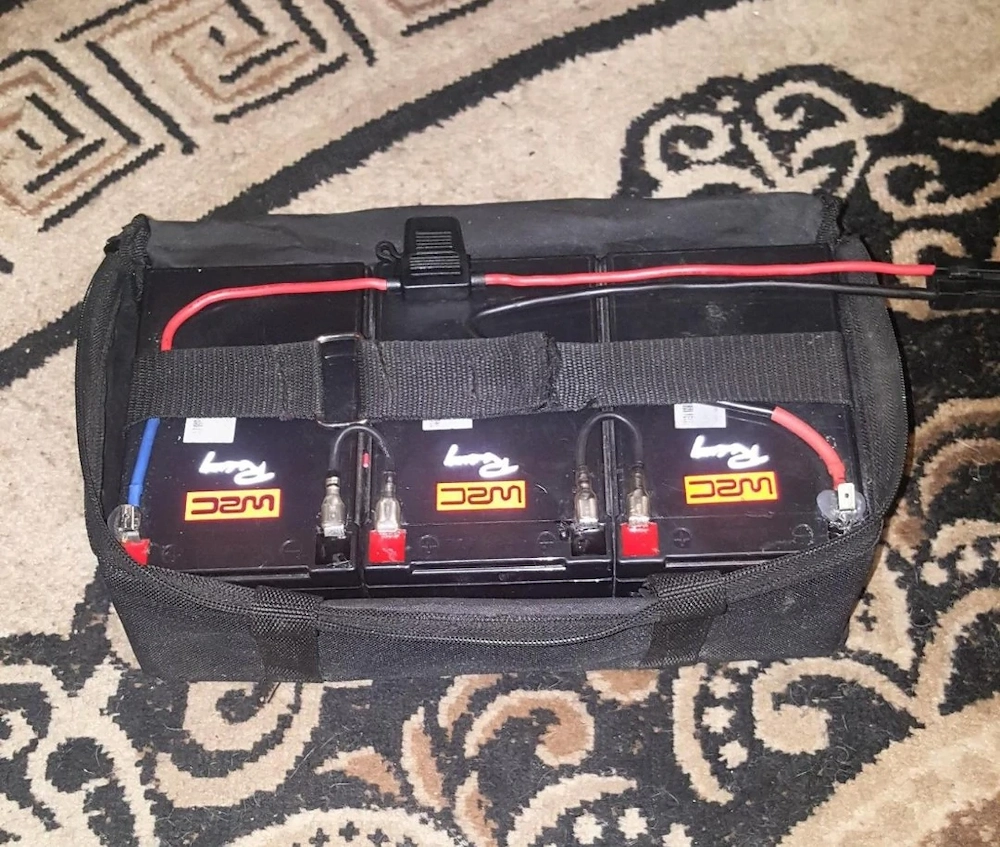 36v 12 AH    3 12v Battery