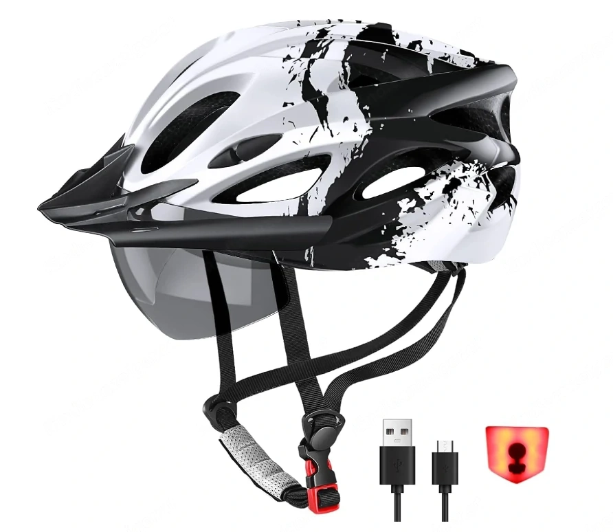 Fahradhelm Erwachsene mit Licht