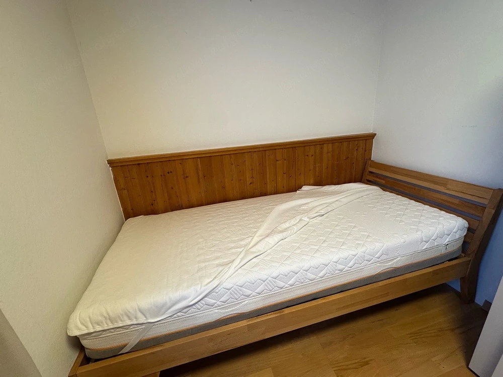 Neu! Bett Vollholz Kernbuche mit ADA Lattenrost und Sembella Geltex Matratze