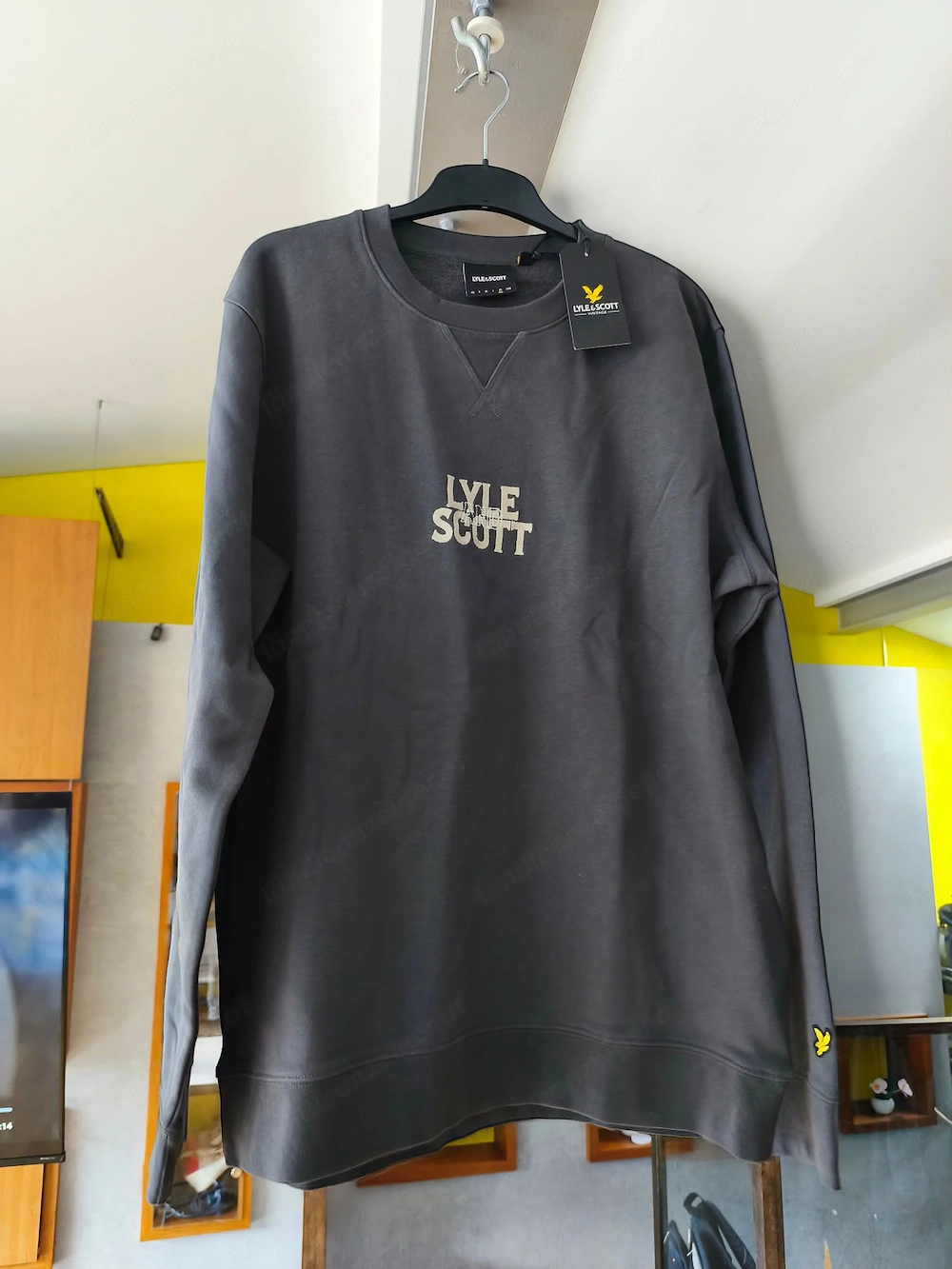 Lyle & Scott Herren Sweatshirt Grau XL Neu mit Etikett