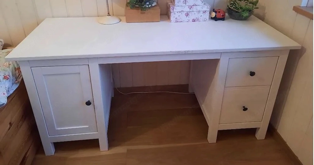 Ikea Hemmnes Schreibtisch weiß