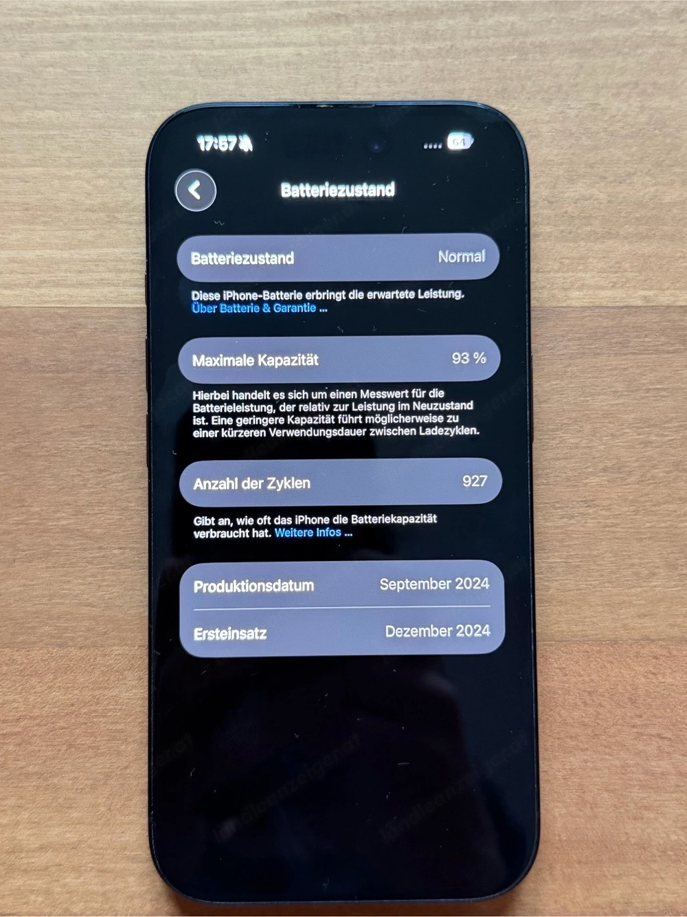 Iphone 16 128GB Schwarz