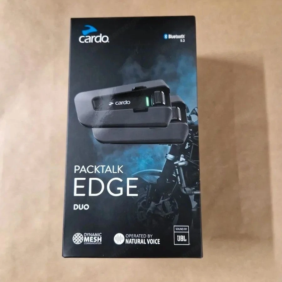 Cardo Packtalk Edge Duo Motorrad-Intercom Neuwertig in OVP