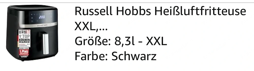 Heissluftfritöse