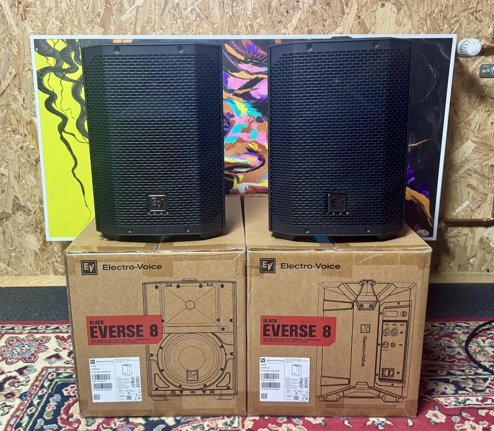 2x Electro-Voice EVERSE 8 Akku-PA-Lautsprecher (Paar)   Absolut neuwertig!
