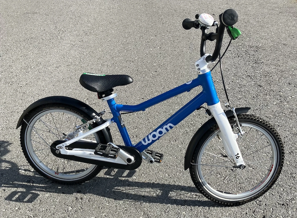 Gut erhaltenes WOOM 3-Kinderrad zu verkaufen