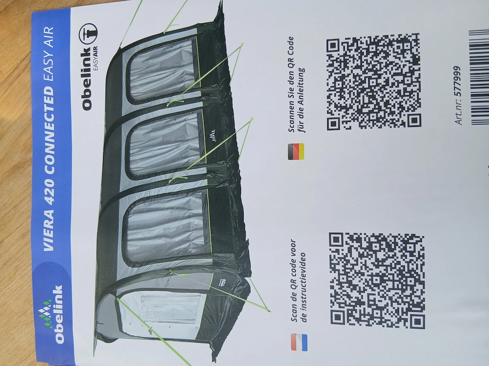 Obelink Luftvorzelt Easy Air