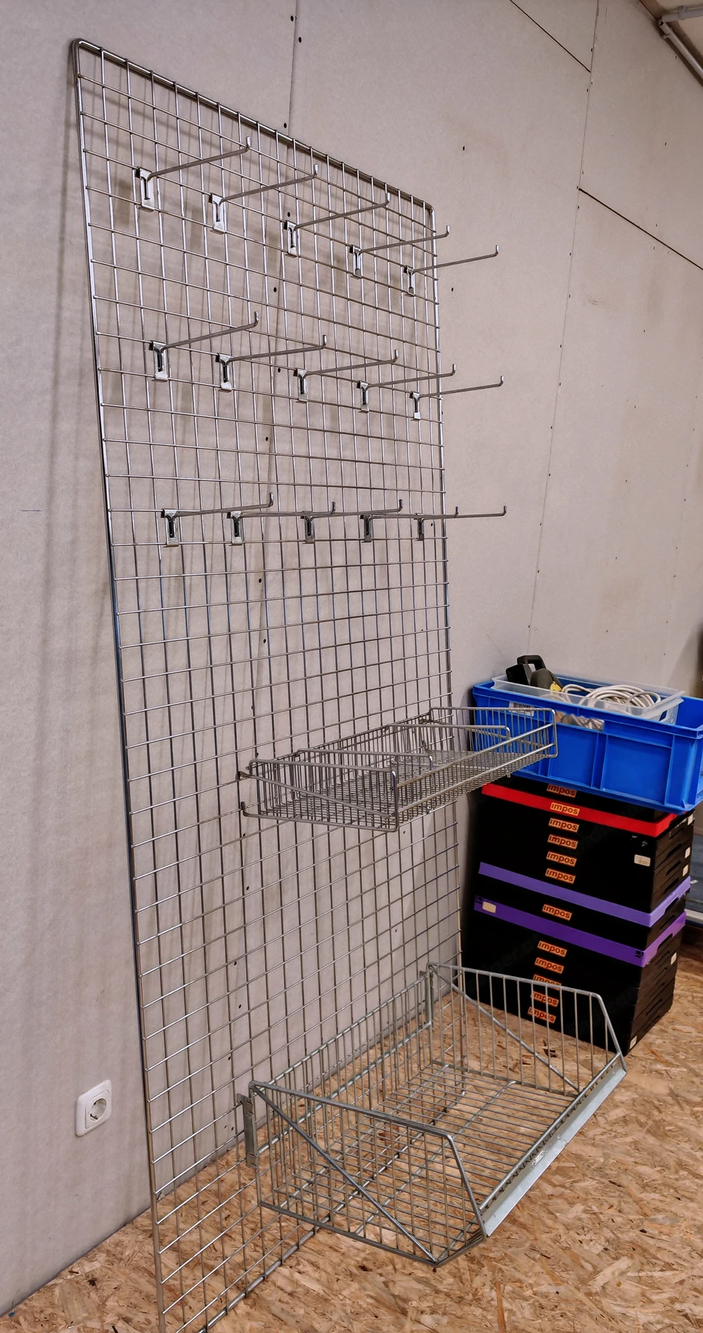 Gitterwand Regalsystem 200 cm x 100 cm