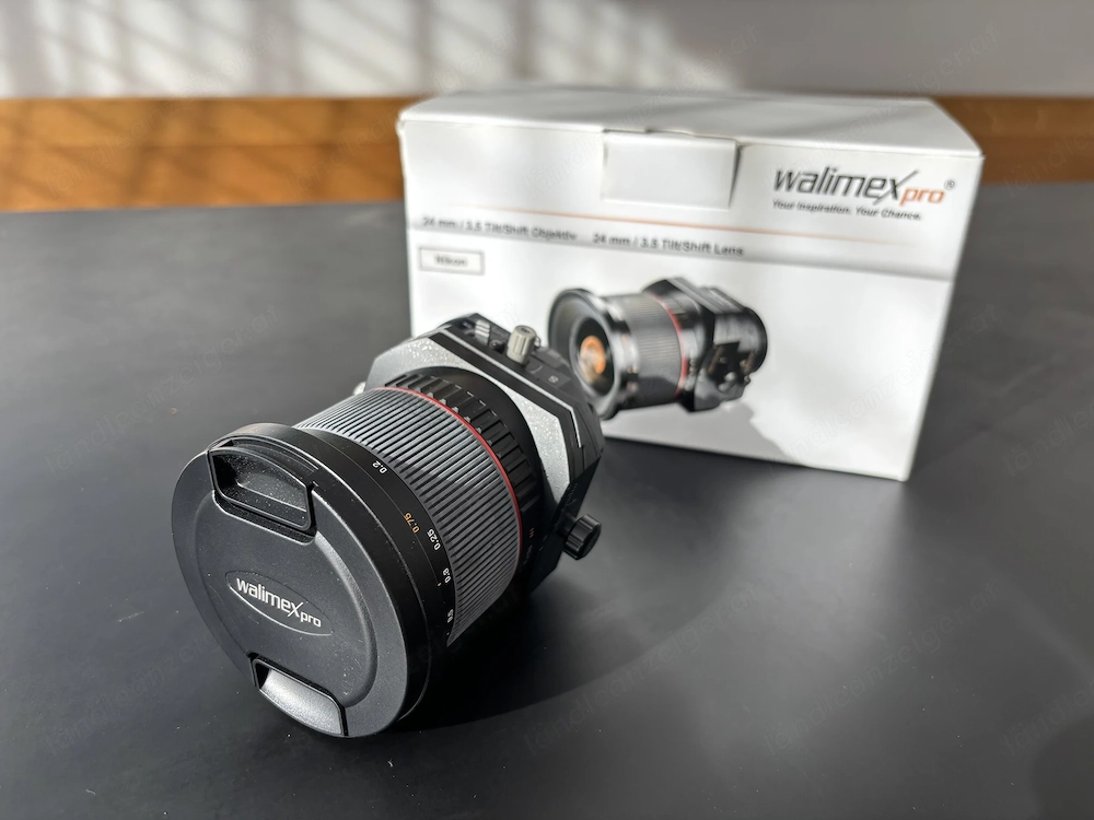 Walimex Pro 24 mm f 3.5 Tilt-Shift Objektiv für Nikon F   Vollformat