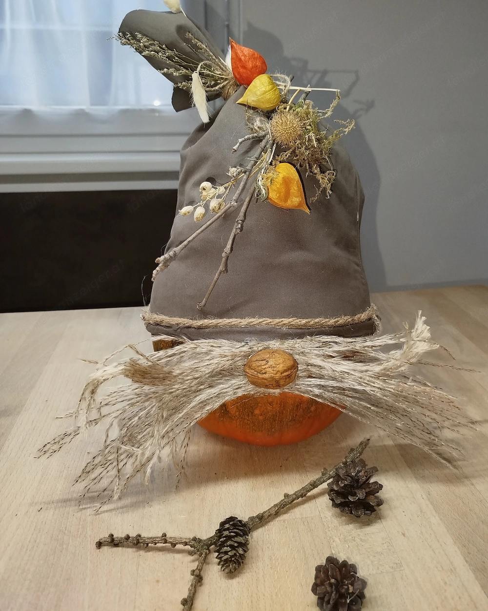 Deko Kürbiswichtel Handmade 
