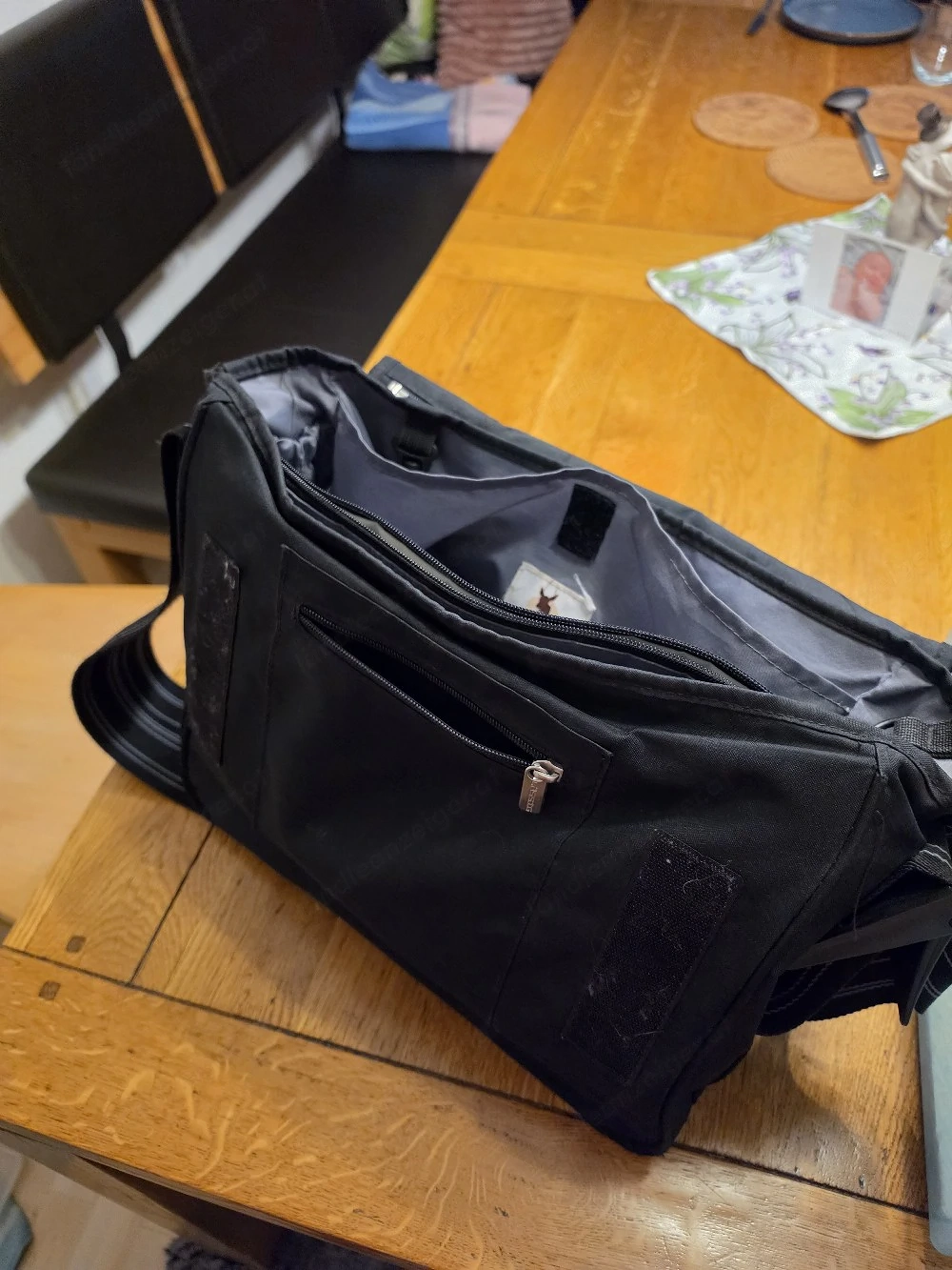 Wickeltasche schwarz 